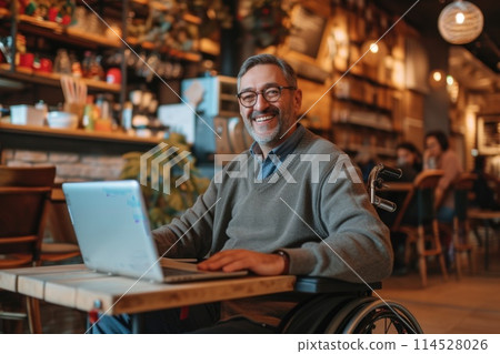 Empowering : inspiring showcasing differently abled individuals at work, breaking barriers, demonstrating resilience, and contributing their skills to create an inclusive and diverse workplace 114528026