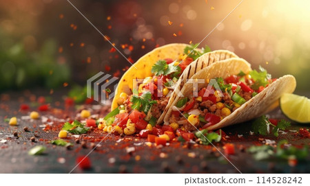 Savor the flavors of mexican cuisine: a culinary journey of vibrant spices and traditional food delights showcasing the rich and diverse tapestry of mexican culture 114528242