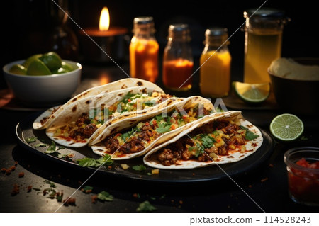 Savor the flavors of mexican cuisine: a culinary journey of vibrant spices and traditional food delights showcasing the rich and diverse tapestry of mexican culture 114528243