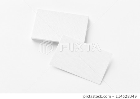 Photo of business cards stack. Template for branding identity. Isolated with clipping path. Photo of business cards stack. Template for branding identity. Isolated with clipping path. 114528349