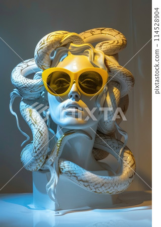 Divine creativity: god of Olympus reimagined in a captivating display of artistic expression, blending mythology and imagination into stunning visual narratives 114528904