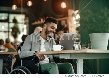 Empowering : inspiring showcasing differently abled individuals at work, breaking barriers, demonstrating resilience, and contributing their skills to create an inclusive and diverse workplace 114529240