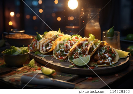 Savor the flavors of mexican cuisine: a culinary journey of vibrant spices and traditional food delights showcasing the rich and diverse tapestry of mexican culture 114529363