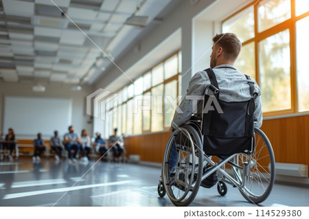 Empowering : inspiring showcasing differently abled individuals at work, breaking barriers, demonstrating resilience, and contributing their skills to create an inclusive and diverse workplace 114529380