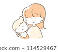 一位抱著嬰兒的母親 114529467