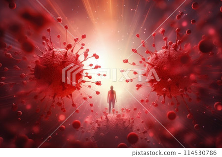 Immune defense , protecting your health and well-being through a strong immune system and disease prevention. 114530786