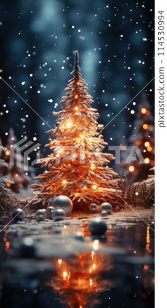 Vibrant New Year's Eve banner with space for copy, featuring festive decorations, creating a joyful and celebratory atmosphere for holiday greetings Vibrant New Year's Eve banner with space for copy, featuring festive decorations, creating a joyful and celebratory atmosphere for holiday greetings 114530994