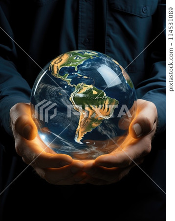 Earth hour: a global call to action for environmental awareness, unity, and energy conservation, symbolizing a collective commitment to a sustainable and eco-friendly future for our planet. 114531089
