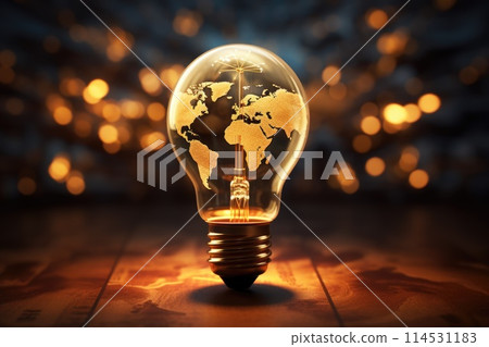 Earth hour: a global call to action for environmental awareness, unity, and energy conservation, symbolizing a collective commitment to a sustainable and eco-friendly future for our planet. 114531183