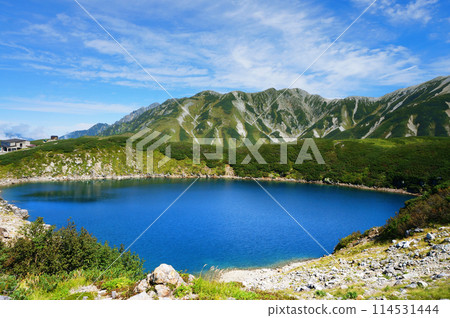 立山清澈蔚藍的風景（禦庫裡加池） 114531444