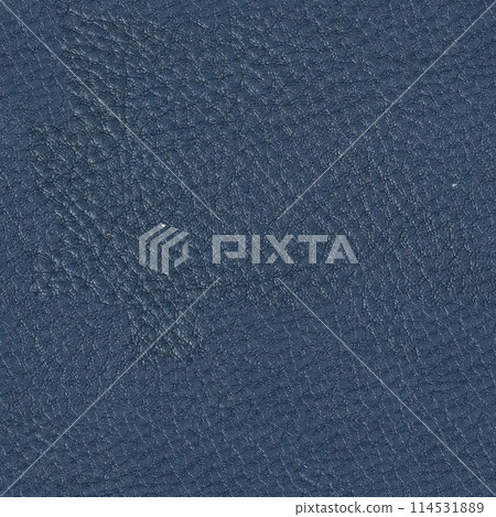 Natural blue leather texture. Seamless square background, tile ready. Natural blue leather texture. Seamless square background, tile ready. 114531889