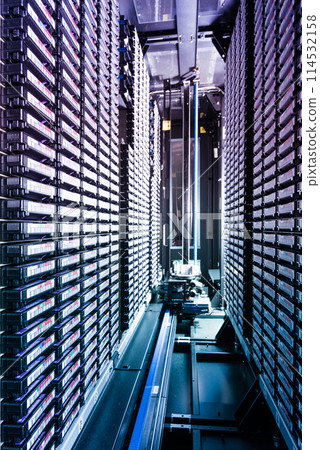 big data storage network and cloud computing technology concept 114532158