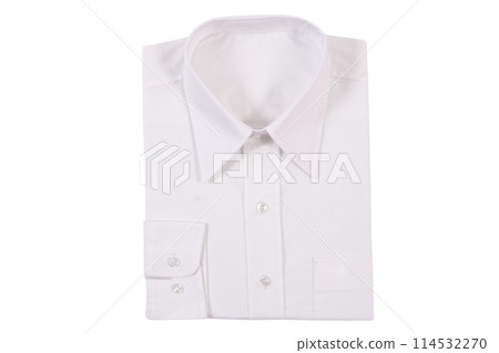 Men's striped shirts blue colors. Isolated on a white background 114532270