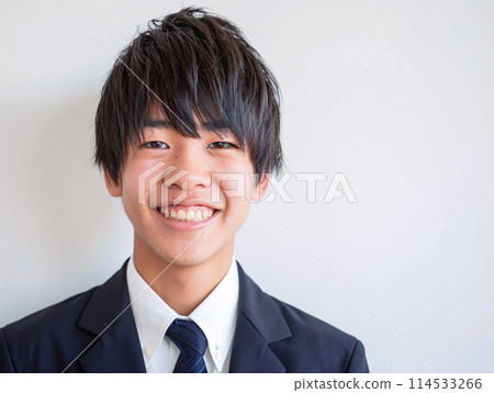 Asian student looking towards a hopeful future Asian student looking towards a hopeful future 114533266
