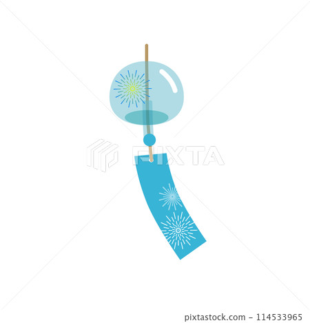 Wind chime vector illustration Wind chime vector illustration 114533965