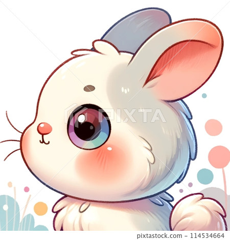 cute illustration of rabbit 114534664