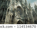 Atmospheric old buildings in the Gothic style. 114534670
