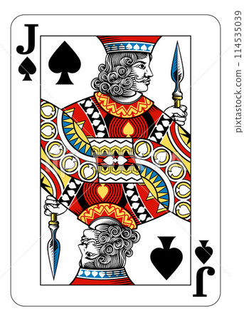 Jack of Spades Design from Deck of Playing Cards Jack of Spades Design from Deck of Playing Cards 114535039