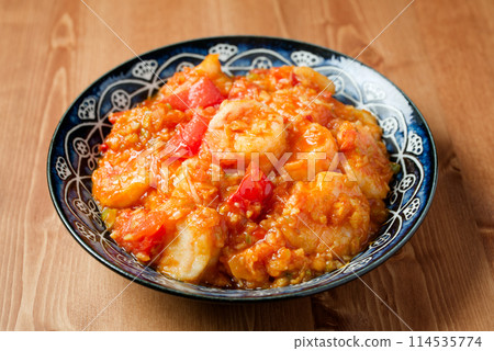 新鮮番茄蝦辣椒 114535774