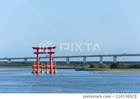 Scenery of Lake Hamana and Bentenjima Scenery of Lake Hamana and Bentenjima 114536928