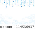 適合雨季的清涼淺藍色背景素材 114536937