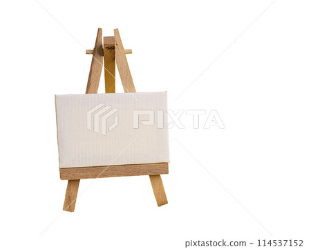 a painter's canvas on an easel 114537152