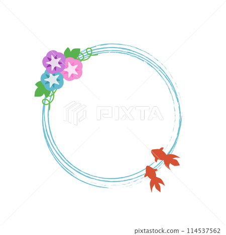 牽牛花和金魚框架 114537562