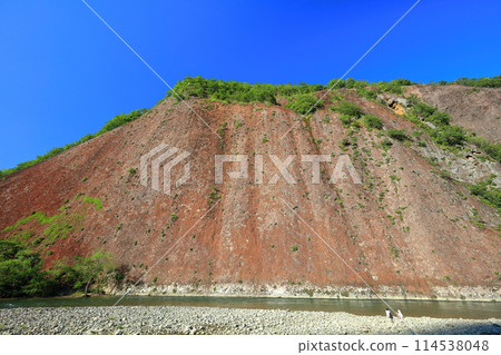 [和歌山縣] 晴天時的古座川巨石 114538048
