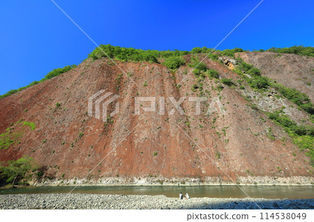 [Wakayama Prefecture] A monolith at Kozagawa River on a clear day 114538049