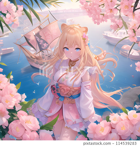 粉紅色的花女孩 114539283