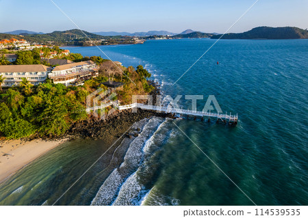 Aerial view of Panwa beach in Phuket, Thailand Aerial view of Panwa beach in Phuket, Thailand 114539535