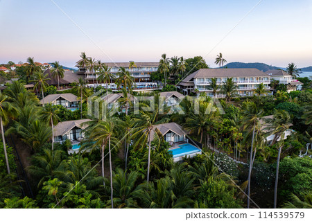 Aerial view of Panwa beach in Phuket, Thailand 114539579
