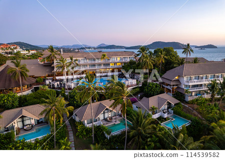 Aerial view of Panwa beach in Phuket, Thailand Aerial view of Panwa beach in Phuket, Thailand 114539582
