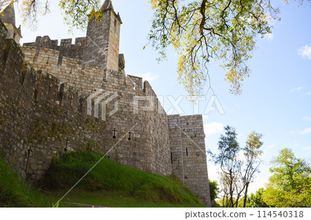 A medieval castle on a bright sunny day. 114540318