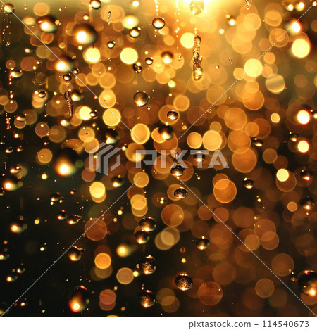 golden drops of oil or serum surface background golden drops of oil or serum surface background 114540673