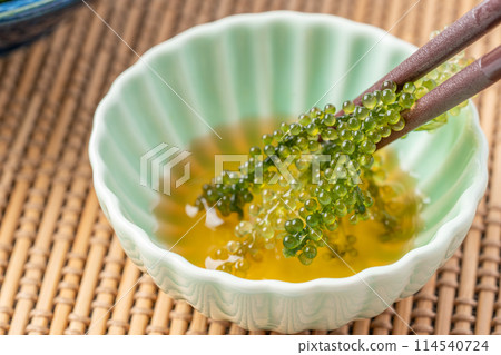 Sea grapes to dip in sauce Sea grapes to dip in sauce 114540724
