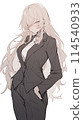 30 多歲的美麗女人，穿著西裝 114540933