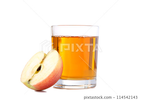 Red apples with juice isolated on white Red apples with juice isolated on white 114542143