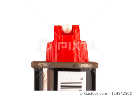 lighter fluid bottle isolated on white background. 114542508