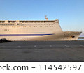 Ferry stopping at Akita Port 114542597