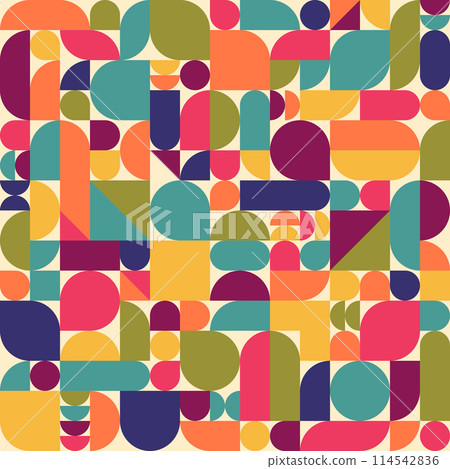 Swiss Geometrical Seamless Pattern Swiss Geometrical Seamless Pattern 114542836