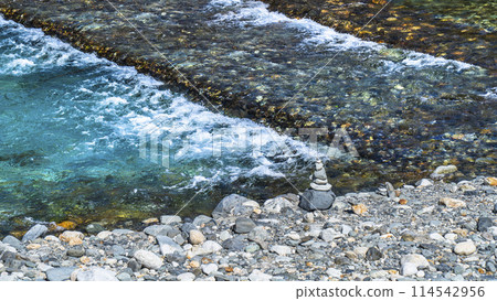 Azusa River flowing through Kamikochi [Matsumoto City, Nagano Prefecture] 114542956