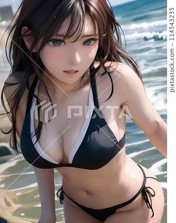 坂井愛夏季泳衣 114543235