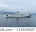 A ferry sailing through Tsuruga Port 114544087