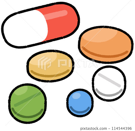 Various types of medicine 114544396