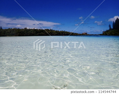 New Caledonia Ile des Pins natural pool sea ripples New Caledonia Ile des Pins natural pool sea ripples 114544744