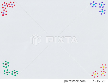 手寫圓點背景框架素材 手寫圓點背景框架素材 114545128