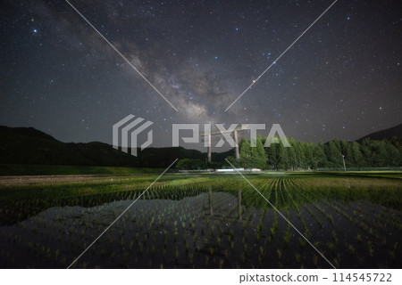 Milky Way over Osaibara Milky Way over Osaibara 114545722