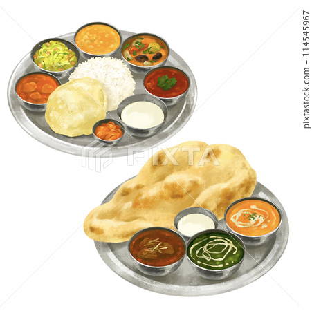 餐點 印度烤餅和咖哩套餐 南印度和北印度美食 餐點 印度烤餅和咖哩套餐 南印度和北印度美食 114545967