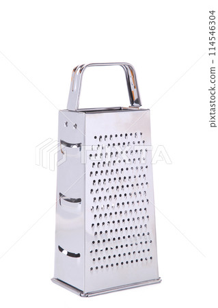 Metal grater isolated on white background, close up 114546304